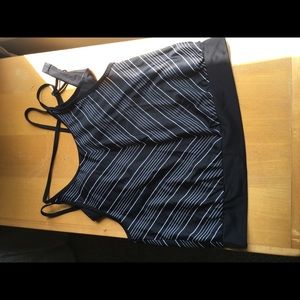Athleta Tankini Top Chevron pattern